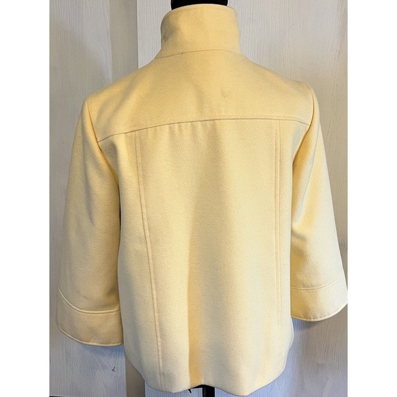 Chico’s Yellow Blazer Jacket Size 0 Small Button Lined - Picture 5 of 8